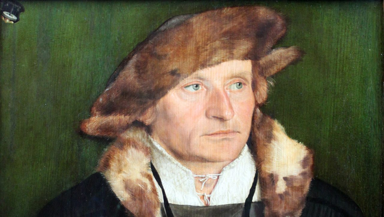 Beham Hans Urmiller mit seinem Sohn Anagoria 1525 Ausschnitt